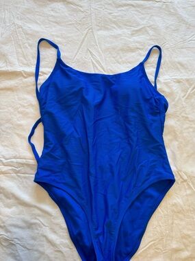 Time and Tru Royal Blue One-Piece Swimsuit